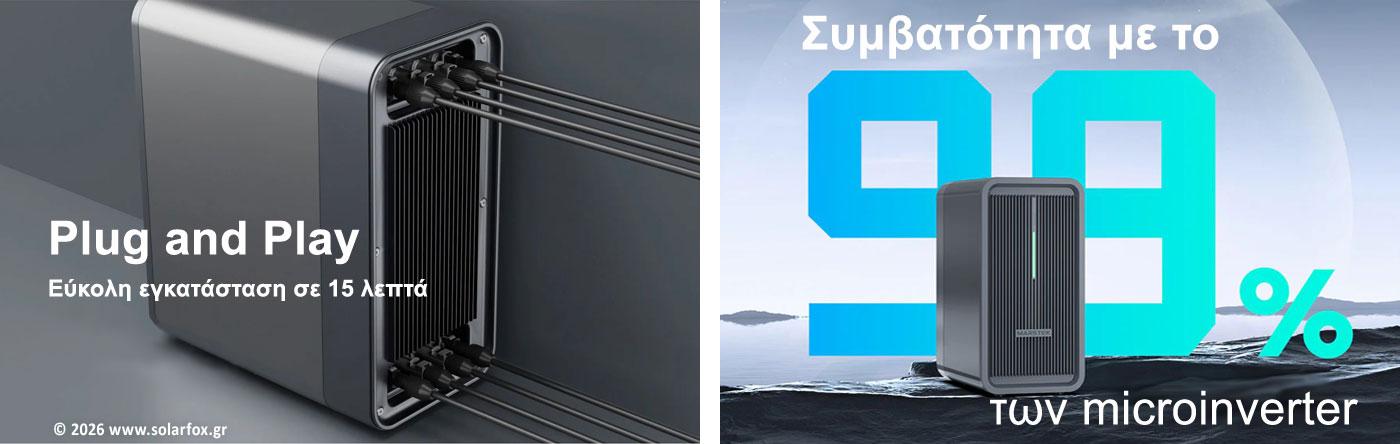 Plug & Play εύκολη εγκατάσταση - Συμβατότητα με 99% των μικρομετατροπέων