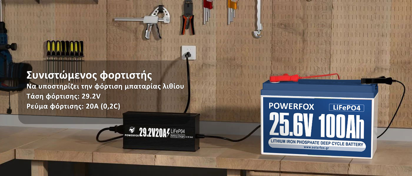Συνιστώμενος φορτιστής 24V 20A μπαταρίας Λιθίου-Φωσφορικού σιδήρου ή LiFePO4